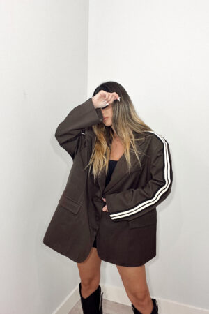 Blazer oversize chocolate: imagen 2