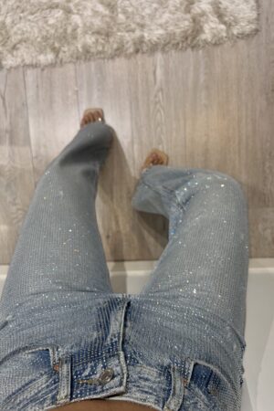 Jeans crystal blue