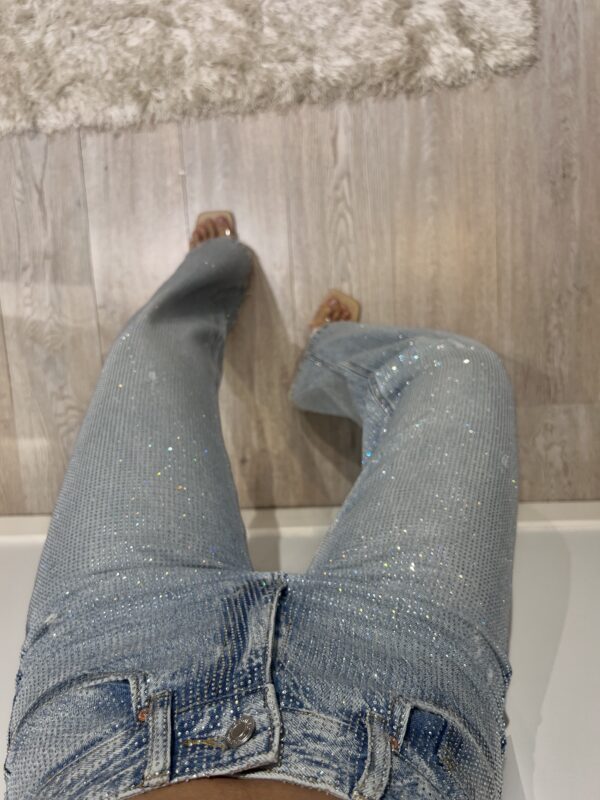 Jeans crystal blue