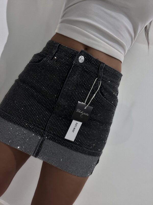 Falda crystal black