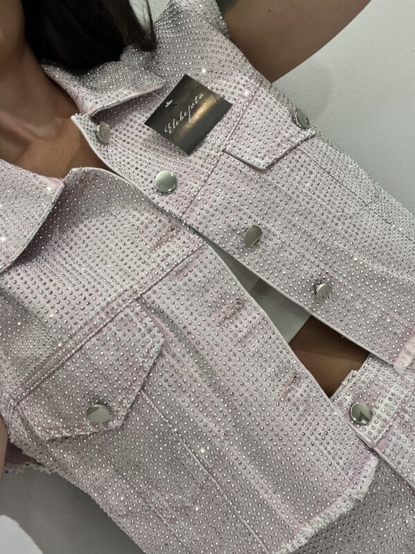 Chaleco crystal pink