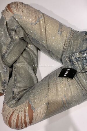Jeans crystal rotos: imagen 1