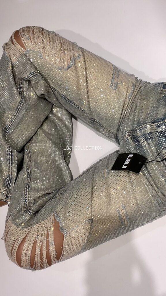 Jeans crystal rotos