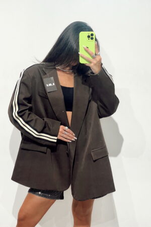 Blazer oversize chocolate: imagen 1