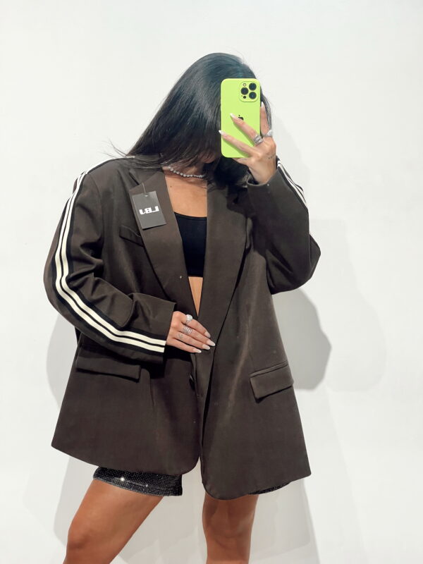 Blazer oversize chocolate: imagen 1