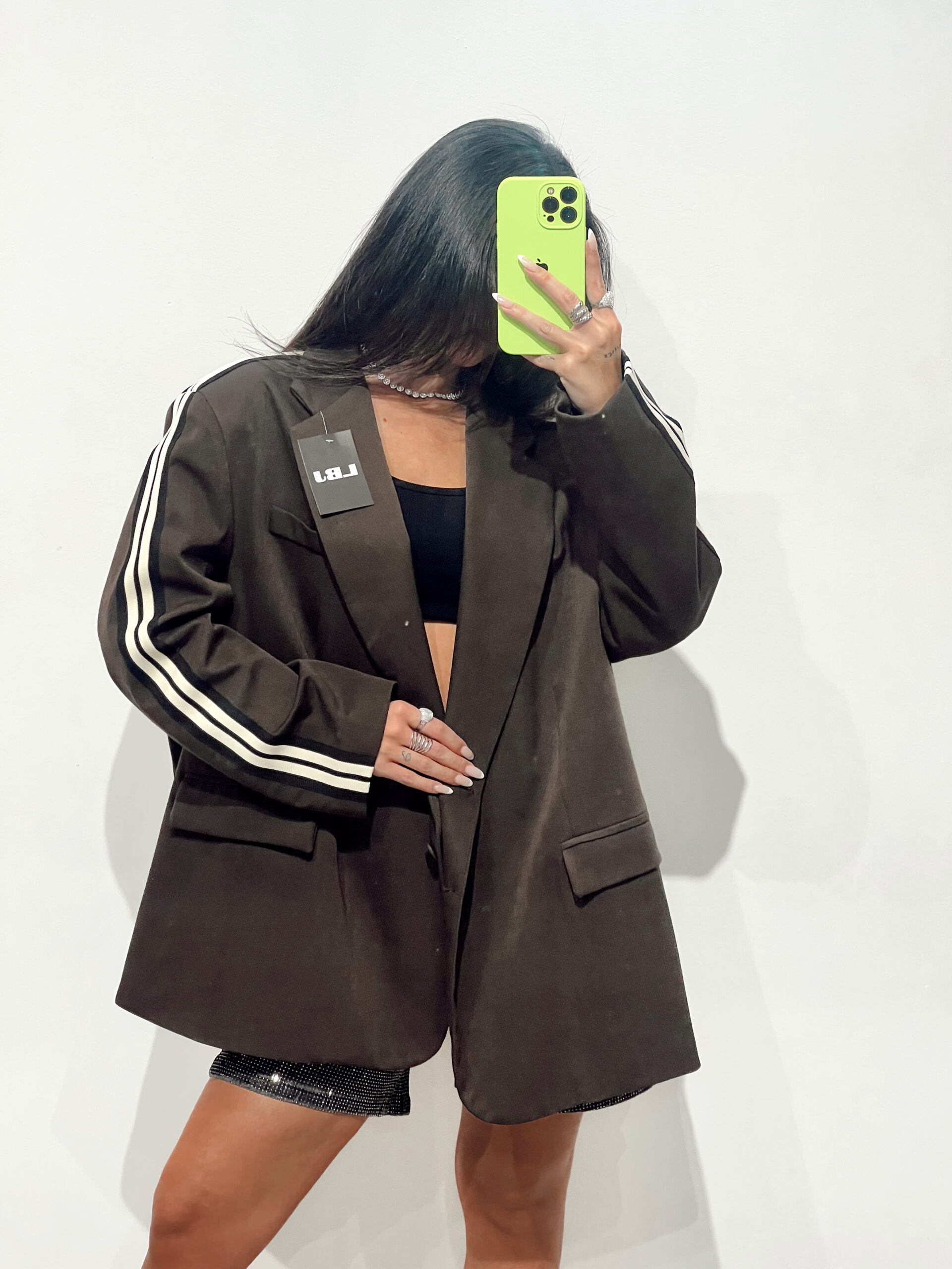 Blazer oversize chocolate: imagen 1